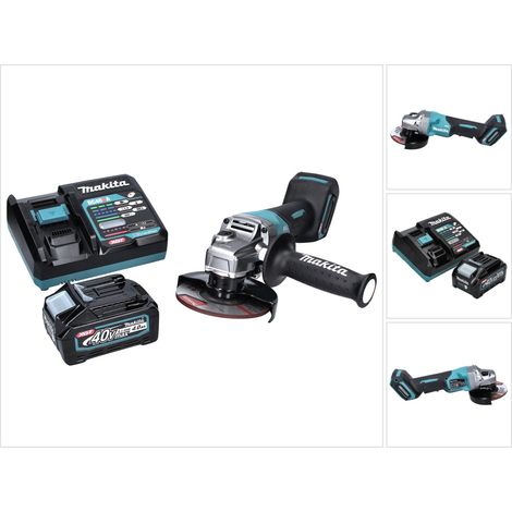 Makita GA 016 GM1 Akku Winkelschleifer 40 V max. 125 mm Brushless XGT + 1x Akku 4,0 Ah + Ladegerät (1/5)