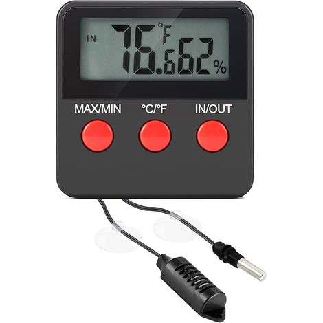 Hygromètre thermomètre intérieur avec jauge d'humidité pour reptiles de compagnie (1/5)