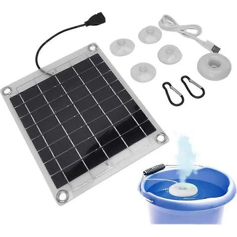 Humidificateur solaire 10 W, atomiseur USB portable unilatéral, pompe à eau hydratante à économie d'énergie, accessoires de jardinage (1/5)