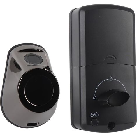 Fingerprint Graffiti Doors Locks Smart Ball Door Lock with for Key