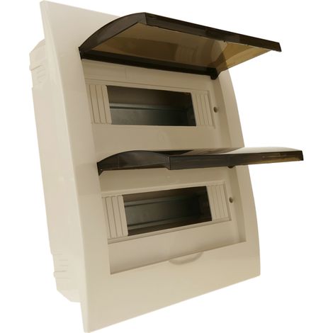 BeMatik - Boîte de distribution électrique de 24 modules de 17,5 mm pour encastré plastique ABS SPN IP40 (1/5)