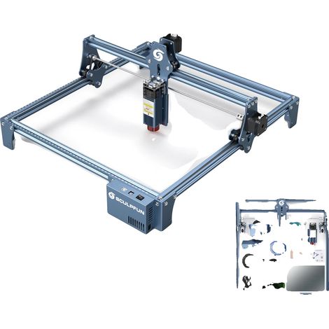 Machine de gravure laser, gravure de précision, compatibilité matérielle polyvalente, S9 410x420mm, UE (1/2)