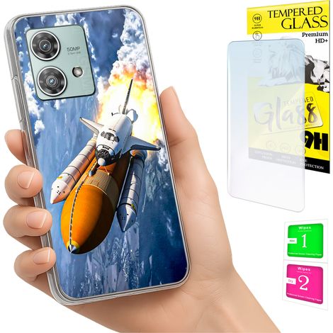 Custodia per Motorola Edge 40 Neo Photo Cover Case Back Case + Vetro 9H (1/5)