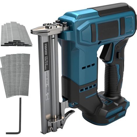 Cloueuse sans fil pour batterie Makita 18 V, agrafeuse sans fil 2 en 1, batterie 18 GA avec 1000 clous et 1000 agrafes pour l'amélioration de la maison et le travail du bois (1/5)