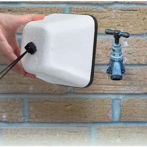 Housses de robinet extérieur pour l'hiver, housse de robinet en mousse pour une protection contre le gel, housse de robinet réutilisable pour tuyau d'arrosage extérieur, housses de robinet isolantes p (1/4)