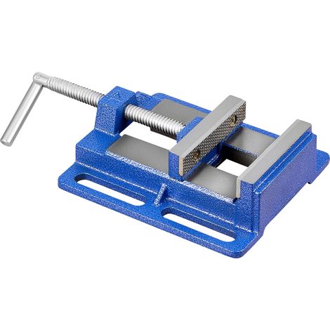 Mophorn Morsa per Trapano a Colonna, Ganasce da 101,6 mm, Morsa da Banco Portatile con Base Scanalata, Struttura Robusta in Ghisa, Ideale per Lavorazione di Legno e Metallo, Foratura e Taglio