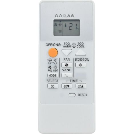 (Blanc) Télécommande de climatiseur compatible avec RU18A, MSZHJ25A, MSZDM25VA et MSZDM35V une télécommande de climatiseur de remplacement universelle. (1/4)