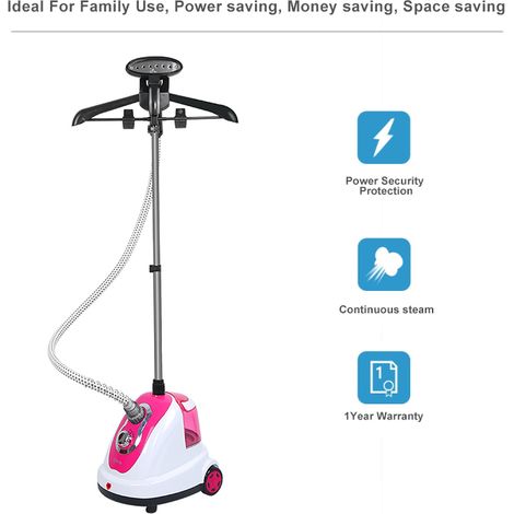 Défroisseur vapeur 1700W – Débit de vapeur 30 g/min – Réservoir 1,7 L – Température vapeur 98 °C – Cordon 120 cm – Aqrau