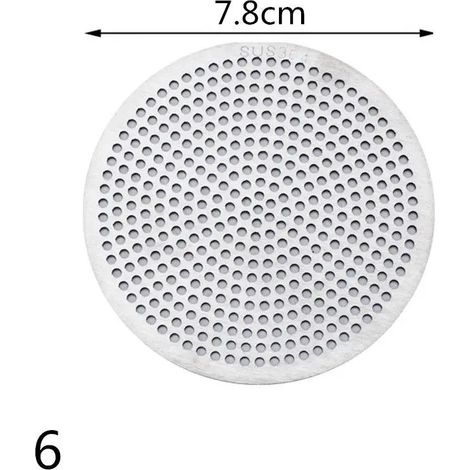 (6-7.8cm)1Pc Round 304 Stainless Steel Sink Strainer Drains Cover Hair Filter Kitchen Bathroom Balcony Toilet Sewer Isolation Net (1/4)