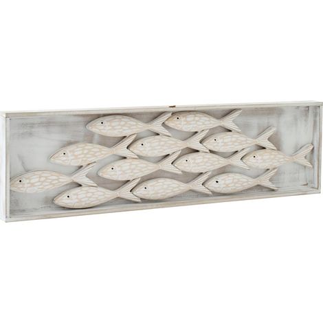 Déco Murale Poisson "Javier" 83cm Naturel