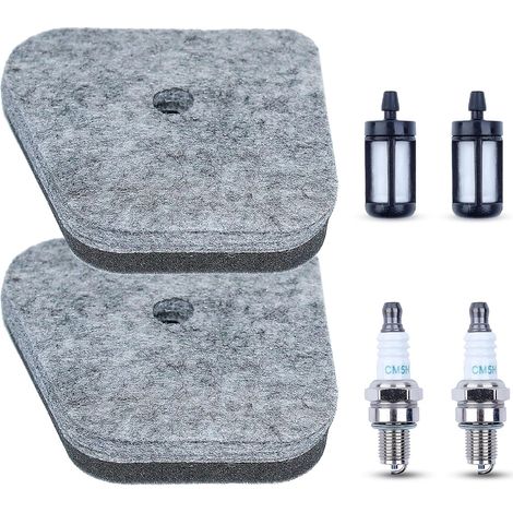 Kit de bougies et filtre à carburant pour Stihl KM HL HT FC SP 87 FS90 FS100 FS110 FS130 Débroussailleuse Remplace 4180 120 1800 (1/5)