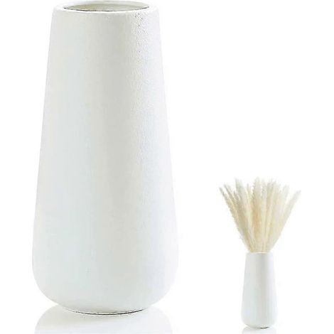 Vase moderne en céramique blanche pour la décoration intérieure, vase décoratif design contemporain hwy (1/5)