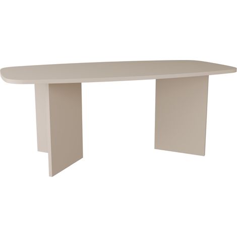 Selsey Piano – Esstisch rechteckig mit abgerundeten Ecken, 190 cm, Kaschmirgrau