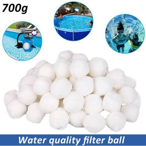 700g Balles filtrantes aqualoon pour filtre à sable Purification De L'eau Fiber Boule pour Piscine Spa (1/4)
