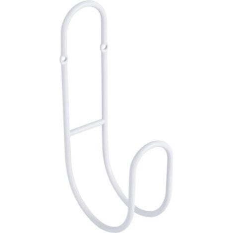 ALLIANDISSupport de tuyau d'arrosage suspendu - Support de rangement pour tuyau d'arrosage suspendu, corde, pour extérieur (blanc) (1/4)