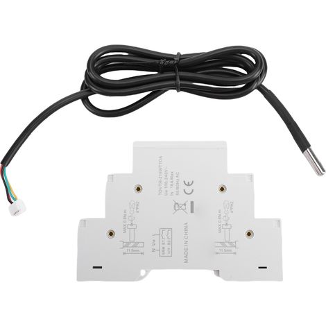 Capteur intelligent de bâti de Rail de DIN du commutateur 16A d'humidité de température de WiFi pour la ferme d'élevage d'incubateur