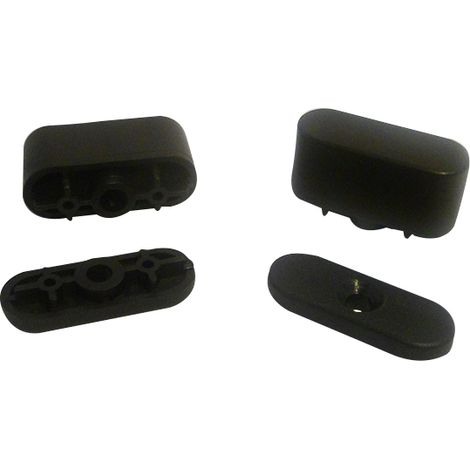 Butée plate noire pour lame finale EP8 – Support et vis inclus – Dimensions 3,9 x 19 mm – Compatible avec lame finale Bubendorff