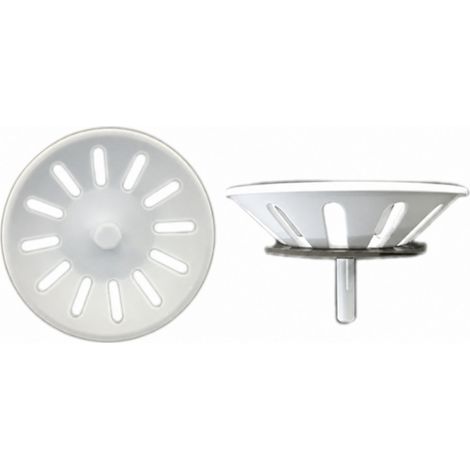 Cestino rimovibile in PVC bianco diametro 75mm (1/3)