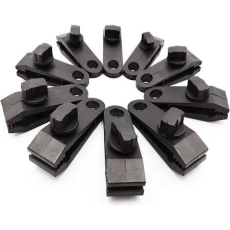 Confezione da 10 clip per teloni, dadi a farfalla resistenti – Clip di bloccaggio robuste per teloni, tende da sole, campeggio all'aperto, tende da sole per roulotte, coperture per auto, coperture per