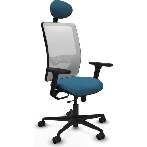 Chaise de bureau piqueras y crespo Zulema noir mousse découpée (1/2)