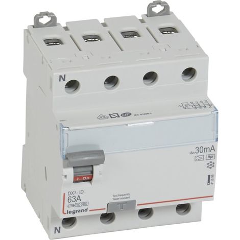 304 4P 63A 003A Disyuntor diferencial tipo F HPI DX3 SERIE 411696