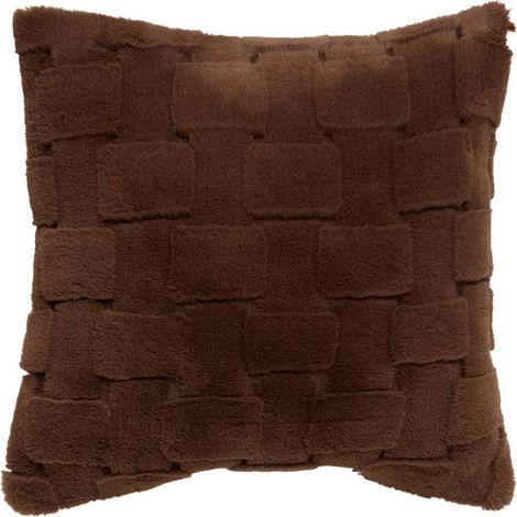 Kissen Nalia, quadratisch, 45 x 45 cm, braun - Atmosphera créateur d'intérieur (1/3)