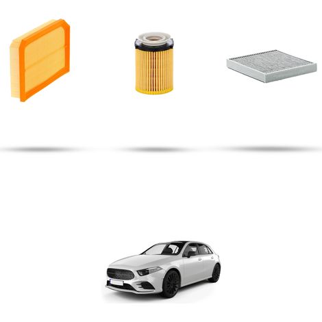Kit tagliando 3 filtri compatibile con Mercedes Classe A (w177) 250 Hybrid 165kw Dal 2022 (1/4)