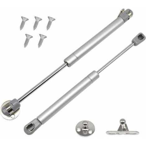 Tigrezy Lot de 2 Verin a Gaz, 60N/6 kg Verin Meuble Ressort Amortisseurs à Gaz, Charnières à Fermeture Douce, Verin Hydraulique Verin Placard pour Armoires Cuisine(2, 60N) (1/4)