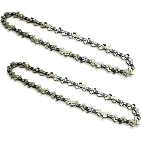 2 Stück 9-Zoll-Kettensägenketten für wiederaufladbare Mini-Kettensägen, Kettenabstand 1/4, Kettenstärke 0,043/1,1 mm, Antriebsglieder 37DL, Nutzbare Schnittlänge 23 cm (1/5)