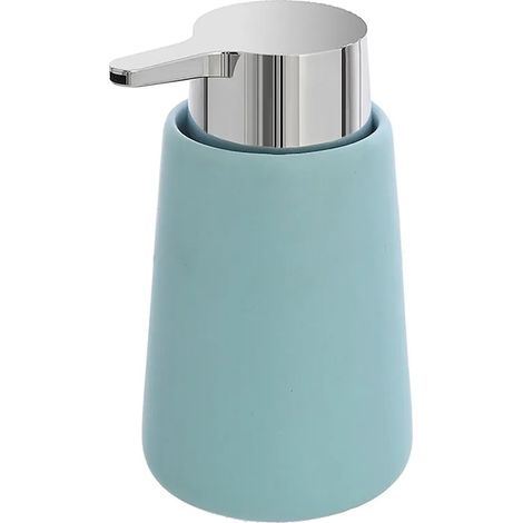 Dispenser sapone liquido in ceramica linea Sidney turchese pastello (1/5)