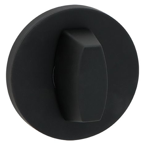 Rosaces rondes pour poignées de porte intérieure, noir mat, MALAGA (1/2)