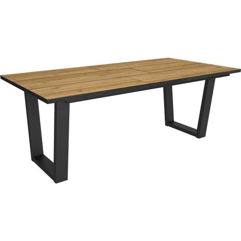 Mesa Campanillas-01 de 194x90x74 cm con estructura de DMF, estilo clásico, color marrón (1/4)