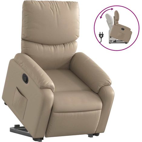 Maison Exclusive - Relaxsessel mit Aufstehhilfe Cappuccino-Braun
