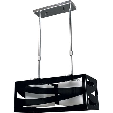 Lampada da soffitto Cepheus de cepheus 2xe27 l.43xw.22xh.22xd.reg.cm acrilico nero