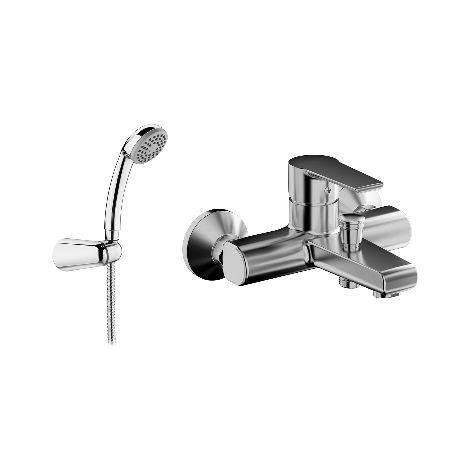 MISCELATORE MONOCOMANDO VASCA CON ACCESSORI LINEA TEN- Cromo- TIEMM- pezzi 1