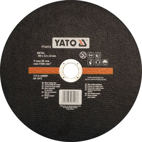 Disque à tronçonner pour métal 300 x 3,2 x 32 mm