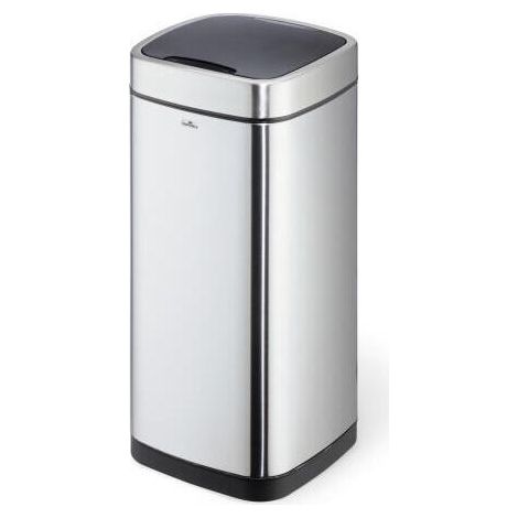 DURABLE Cubo de basura NO TOUCH 35L 35l H690mm VA/Ku. plata metálico - 342323 (1/4)