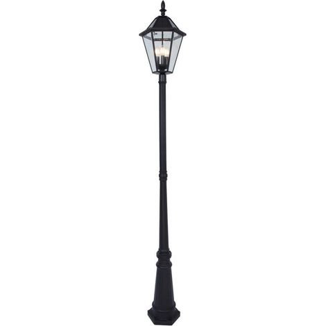 Paletto da giardino Lutec London solare marrone IP44 (1/5)