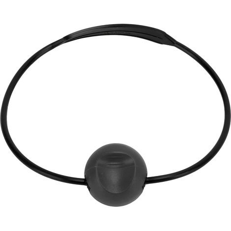 Dispositif de signalisation sous-marine pour bouteilles de plongée (sangle noire, boule noire) (1/5)