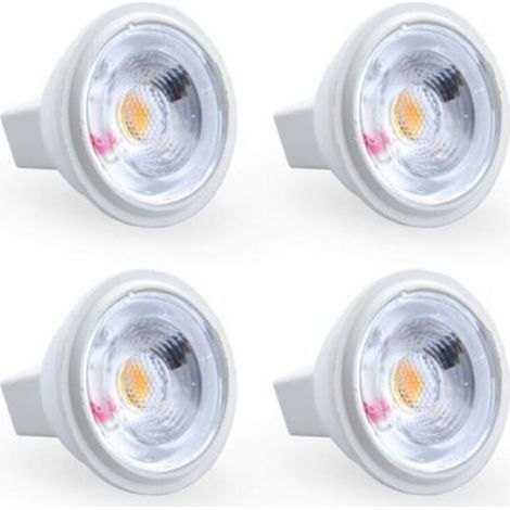 3W MR11 GU4 Ampoule LED Blanc froid 6000K AC/DC 12V Equivaut à l’Ampoule Halogène 35W Parfait pour maison, bureau, magasin, supermarché, bars, café, exposition, hôtel, restaurant, etc (1/4)