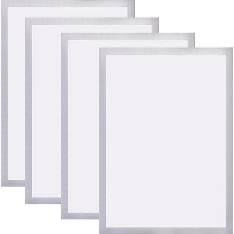 Lot de 4 cadres photo magnétiques autocollants pour tableaux et tableaux-40X30cm-Silver (1/4)