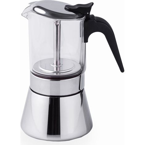 Macchina da caffè Lacor siena acciaio inox 6 tazze induzione (1/5)