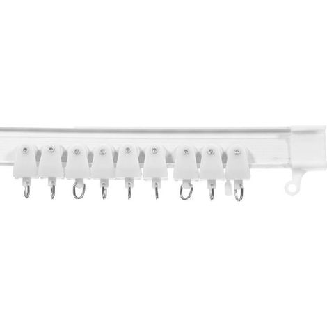 Rideau Glide Rail Track Droites ou Pliable Souple Baies Vitrées 3 mètres Top Clamping