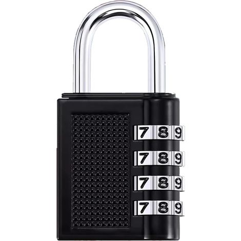 Cadenas à combinaison à 4 chiffres pour salle de sport scolaire, casier de sport, boîte à outils, clôture, sac, armoire à fermeture à moraillon