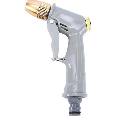 Portable High Pressure Water Nozzle Adjustable Metal Nozzle Washing Car Washer Garden Watering Hose Nozzle (1/5)