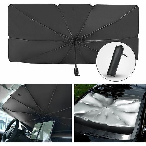 Pare-soleil de voiture pour pare-brise pare-brise automobile pliable Parapluie de voiture pour pare-brise (14080CM) (1/4)