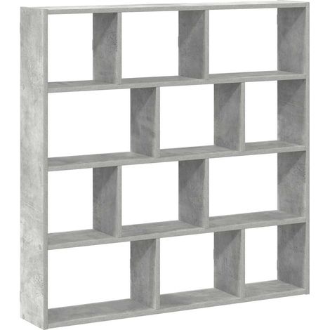 Maison Exclusive - Würfelregal 12 Fächer Betongrau Holzwerkstoff (1/5)