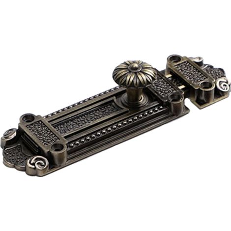 Verrou coulissant rétro en alliage de zinc pour cylindre de porte de sécurité, loquet de porte coulissant en métal épais, verrou de confidentialité pour porte de porte