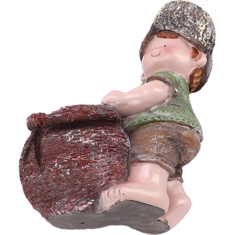 Pot de Fleurs Décoratif Enfant Cartoon - Statue Vivante Imperméable pour Jardin, Pelouse ou Bureau (1/5)