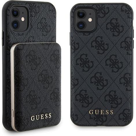 iPhone 11 Guess MagSafe Hülle Schwarz + Powerbank 5000 mAh (1/5)